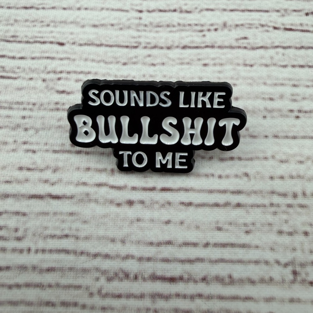 Black and White Statement Pin